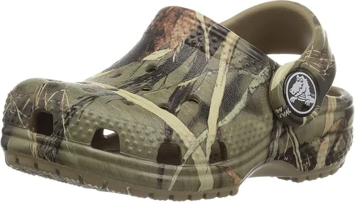 Vista 6 de Crocs Zuecos clásicos unisex con forro Realtree para niños