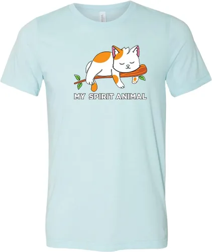 Vista 2 de My Spirit Animal Shirt, Cute Cat Shirt, Cat Lover Shirt, Lazy Person Shirt, Lazy Cat Shirt, Sleeping Cat Shirt