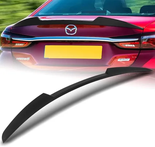 Vista 8 de DriftX Performance, ala de alerón de tapa de maletero compatible con Mazda 6 Mazda6 W-Power 2018-2021 estilo V alerón de maletero