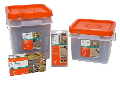 Vista 5 de Simpson Strong-Tie SDWS22600DB-R50 Tornillos para madera SDWS de accionamiento fuerte (grado exterior), 0.220 pulgadas x 6 pulgadas, revestimiento