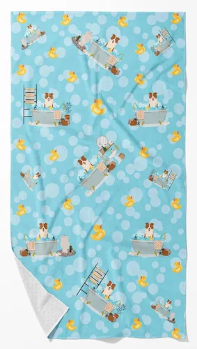Vista 94 de Caroline's Treasures WDK5738BTLG Airedale - Toalla de baño grande para bañera