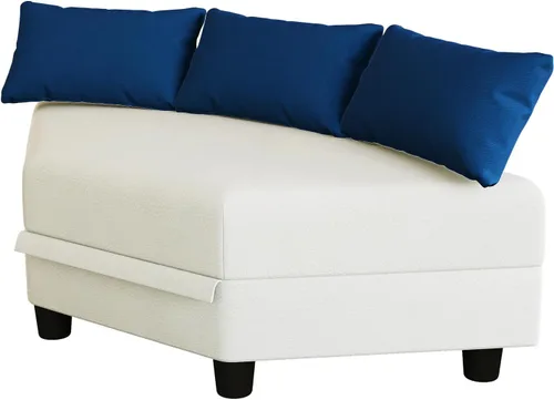 Vista 14 de LLappuil Par modular de sofá modular con respaldo y reposabrazos laterales para sofá modular convertible, sofá modular y reposabrazos lateral Azul