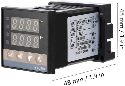 Vista 2 de REX-C100FK02-M* AN PID controlador de temperatura digital Salida de relé termopar tipo K, termostato