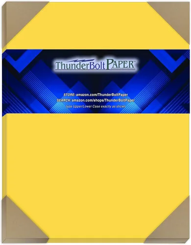 Vista 17 de 100 brillante amarillo dorado 65LB cover card de papel – 3" x 5" (3 x 5 inches) Tamaño photo card frame – 65 lb/Libra luz peso cartulina
