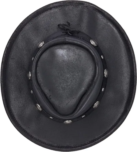 Vista 6 de Minnetonka Gorra unisex para hombre y mujer, de níquel búfalo Negro
