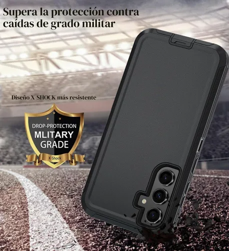 Vista 5 de ONOLA Funda para Samsung Galaxy S23 FE con protector de pantalla HD, resistente, a prueba de golpes y caídas, 3 capas, para Galaxy S23 FE de 6.4