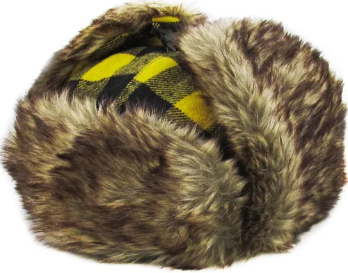 Vista 6 de Leñador a cuadros Aviador Trapper Sombrero Trooper Ear Flaps Ushanka Esquimal Frío