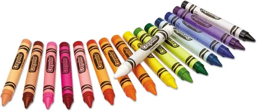 Vista 4 de Binney & Smith Crayola(R) - Juego de crayones grandes, caja con tapa elevadora, colores surtidos, caja de 16