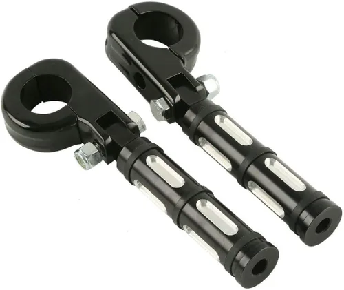 Vista 24 de Green-L Estriberas universales para motocicleta de 1 1/4 pulgadas con abrazadera P para Harley Sportster Softail Dyna Touring Road King Street Glide
