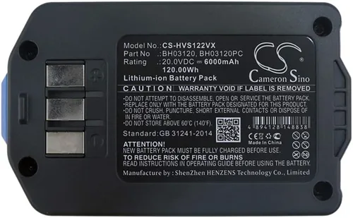 Vista 3 de CS Cameron Sino Batería de repuesto para BH50110 BH50111 BH50120 BH50121 BH50125 BH50130 BH50140 BH51110 BH51120, se adapta al número de pieza