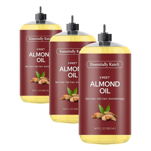 Vista 9 de Aceite de almendras Essentially KateS 16.9 fl oz - 100% puro y natural y prensado en frío