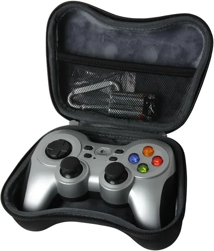 Vista 4 de Hermitshell para Logitech Wireless Gamepad F710 controlador de viaje duro EVA funda protectora bolsa de transporte tamaño compacto
