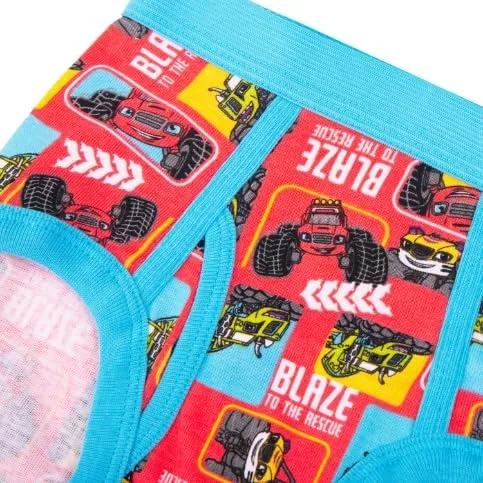 Vista 4 de Ropa interior para niños con licencia Mickey Mouse Blaze Cars Paw Patrol Marvel Toy Story paquete de 8 calzoncillos para niños pequeños y grandes