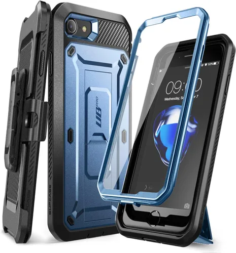 Vista 10 de SUPCASE Funda resistente para iPhone SE de 3ª generación, iPhone SE de 2ª generación, iPhone 7, iPhone 8 (Unicorn Beetle Pro), con protector