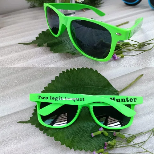 Vista 4 de GZLDGIFTS Gafas de sol personalizadas para fiesta de boda con destino a granel, regalos para novia, regalos de gafas de sol para despedida de soltero