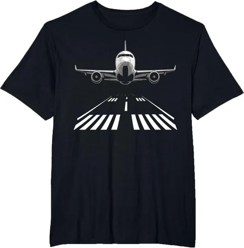 Vista 40 de Airplane Take Off Runway Pilot Jet T-Shirt Negro