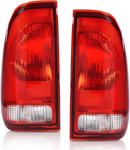 Vista 13 de PIT66 Luces Traseras, Compatible con Ford F150 2009 2010 2011 2012 2013 2014 Pickup SVT, Lente Negro, Acabado Cromado, Juego de Lámparas Traseras 1