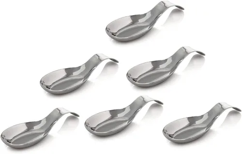 Vista 4 de Soporte de cuchara de acero inoxidable de grado prémium con mango largo, para encimera de cocina, soporte para utensilios de cocina, soporte