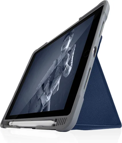 Vista 2 de STM Dux Plus Duo - Funda para iPad de 9ª/8ª/7ª generación de 10.2 pulgadas, funda protectora delgada y resistente con parte trasera transparente