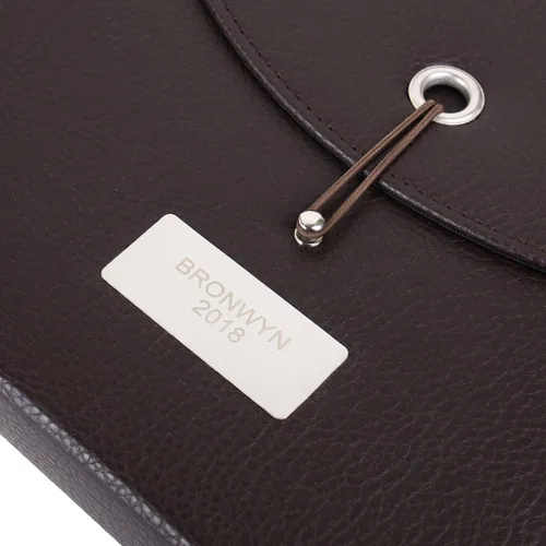 Vista 4 de Organizador de archivos personalizado de piel sintética, soporte para documentos prescindible para hombres, tamaño A4, carpeta de archivos