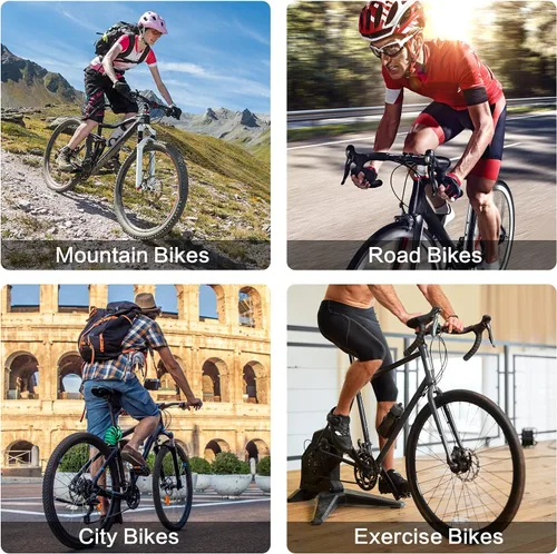 Vista 7 de OUXI Asiento de Bicicleta Cómodo Sillín de Bicicleta de Gel Cómodo de Repuesto Suave Acolchado con Absorción de Impactos Impermeable para MTB