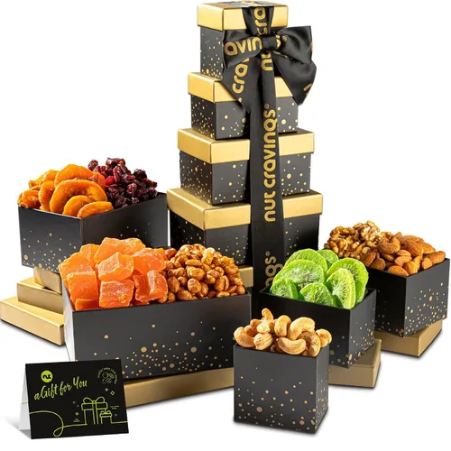 Vista 19 de NUT CRAVINGS - Cesta de regalo de frutas secas y nueces mixtas
