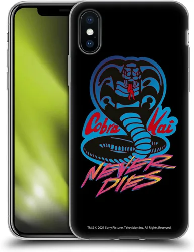 Vista 77 de Head Case Designs Funda de gel suave con licencia oficial de Cobra Kai Eagle Fang Logo Key Art compatible con Apple iPhone 7 Plus/iPhone 8 Plus