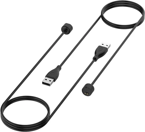 Vista 2 de Cargador para Xiaomi Mi Band 5 6 7, Amazfit Band 5, cable de carga magnética USB, accesorios de repuesto de 1.64 pies (2)