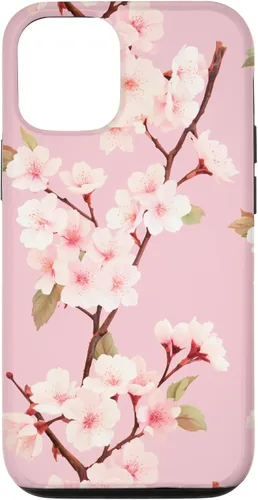 Vista 28 de Japanese Cherry Blossom Floral Flower Pattern Pastel Pink Case for iPhone 17