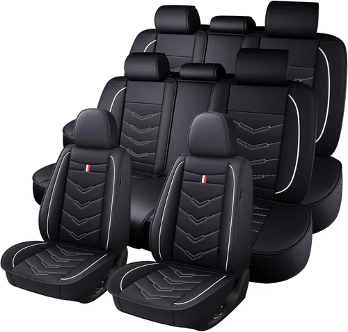 Vista 8 de Funda de asiento de auto para Dodge Durango 2002-2026, funda de cojín duradera, resistente al desgaste, impermeable, transpirable, sin olor, fundas