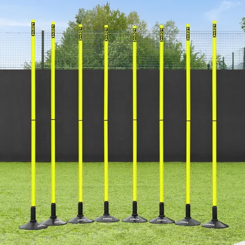 Vista 21 de FORZA Slalom - Bastones de agilidad Mejora la resistencia, la velocidad y el juego de pies Opciones de color, tamaño y base de goma disponibles