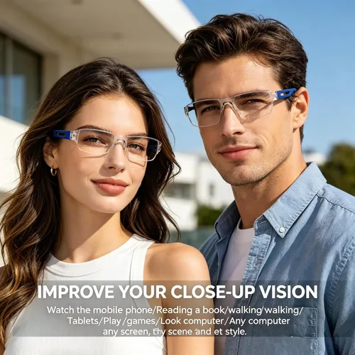 Vista 3 de AQWANO 5 Pack Rimless Reading Glasses Women Men Blue Light Block, Lightweight Clear Frames Computer Readers Anti Glare