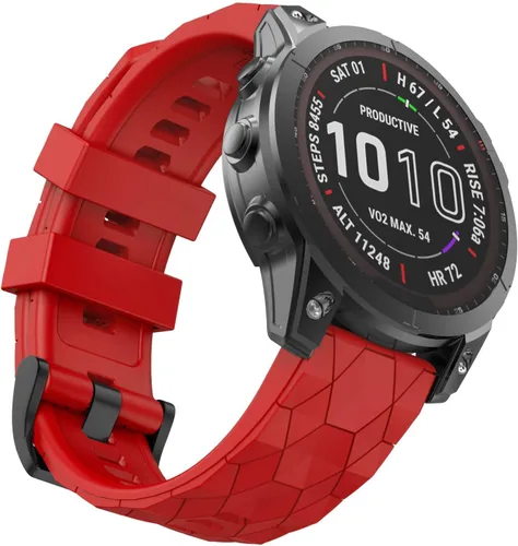 Vista 9 de Compatible con Garmin Fenix 7X Band 1.024 in de ancho, correas de reloj suaves de repuesto para Fenix 7X/Fenix 6X/Fenix 6X Pro/Fenix 5X/Fenix 5X