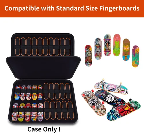 Vista 3 de Funda para patinetas Tech Deck Ultra DLX, mini patinetas portátiles, funda de transporte de viaje para patinetas coleccionables y accesorios