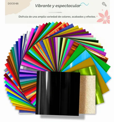 Vista 6 de VViViD DECO65 - Rollo de vinilo adhesivo permanente para Cricut, Silhouette y Cameo (12 pulgadas x 7 pies)