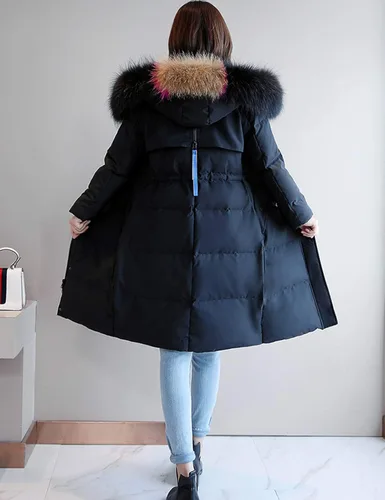 Vista 5 de DBM - Chaqueta con capucha para mujer color liso manga larga