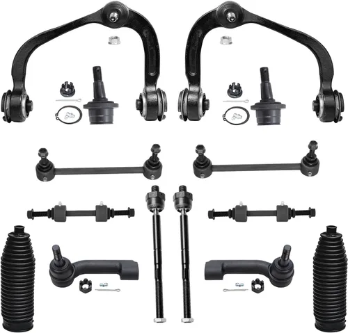 Vista 146 de Detroit Axle - Kit de suspensión frontal de 15 piezas para Jeep Grand Cherokee 99-04 1999 2000 2001 2002 2003 2004, brazos de control superior e