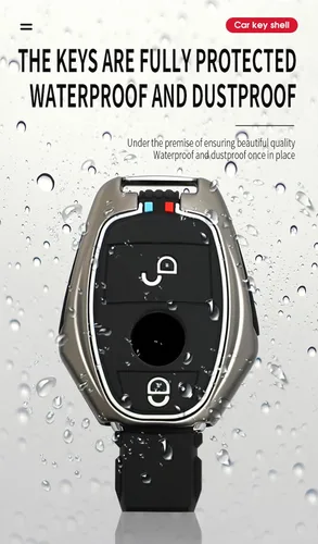 Vista 6 de ontto Funda para llavero para Mercedes-Benz Clase B C E S G M V Clase CLA