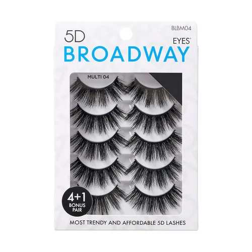 Vista 17 de Broadway - Juego de 5 pares de pestañas postizas de aspecto natural a dramático (01)