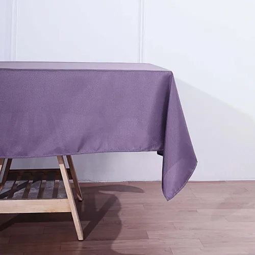 Vista 8 de Efavormart - Mantel rectangular, 60 x 102 pulgadas, resistente a las manchas y a las arrugas, lavable, mantel decorativo oblongo de tela de Amatista