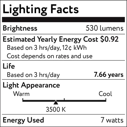 Vista 8 de Goodlite G-19895 MR16 LED 7 W (reemplazo de 50 vatios), inundación de 40°, CRI90+, 550 lúmenes, bombilla puntual, regulable, listado UL, blanco