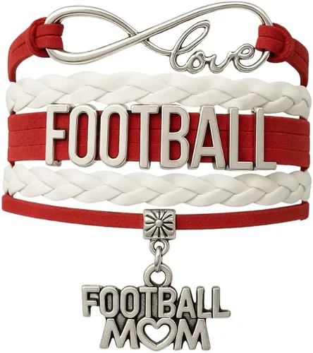 Vista 7 de Sportybella Pulsera de fútbol para mamá, pulsera de fútbol para mamá, pulsera de fútbol para madres de fútbol americano