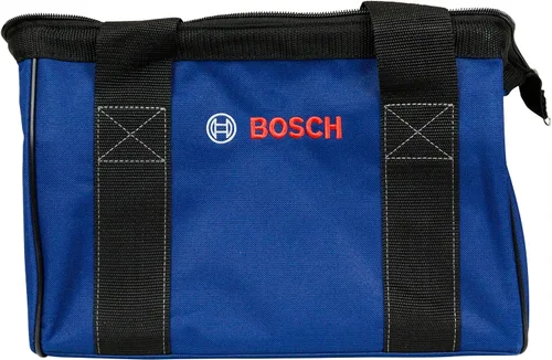 Vista 2 de Bosch 2610041759 - Bolsa de herramientas de lona resistente de 13 x 9 x 9 pulgadas, color azul oscuro Reinforced Handles Zippered Main