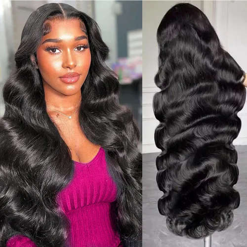 Vista 24 de Pelucas de cabello humano de 28 pulgadas con encaje frontal de color marrón rojizo de 5 x 5, pelucas de cierre de encaje HD para mujeres negras