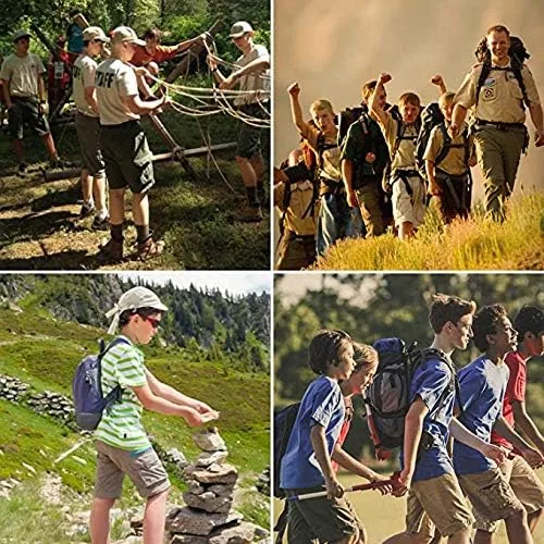 Vista 6 de Pantalones de senderismo convertibles para niños, ligeros, de secado rápido, con cremallera, para niños, jóvenes, exteriores, UPF 50+, pantalones