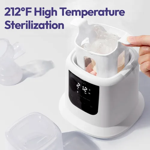 Vista 8 de NCVI Calentador de leche para bebé, calentamiento rápido de 3 minutos, 8 en 1, calentador de bolsas de leche materna para bebés con temporizador