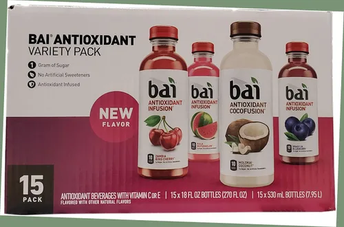 Vista 28 de Bai Coco Volcanic - Paquete variado de bebidas antioxidantes (paquete de 1) 18 onzas líquidas, 270 onzas líquidas