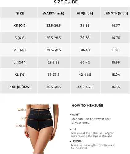 Vista 7 de Tempt Me Parte inferior de bikini de cintura alta para mujer, cobertura completa, control de abdomen, parte inferior de traje