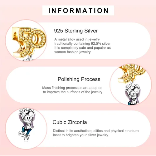 Vista 3 de MITSOKU Heart Art Line Man Dog Pumpkin Flowers Dangle Pendants Beads for Women Bracelets Necklaces 925 Sterling Silver Spider-Hero Man Charms