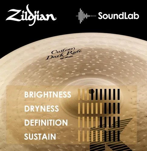 Vista 5 de Zildjian K Custom Dark Ride Platillo - 20 pulgadas